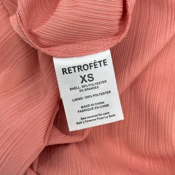 Retrofete Waldorf Dress in Metallic Rose Gold (Apricot) - Picture 8 of 12